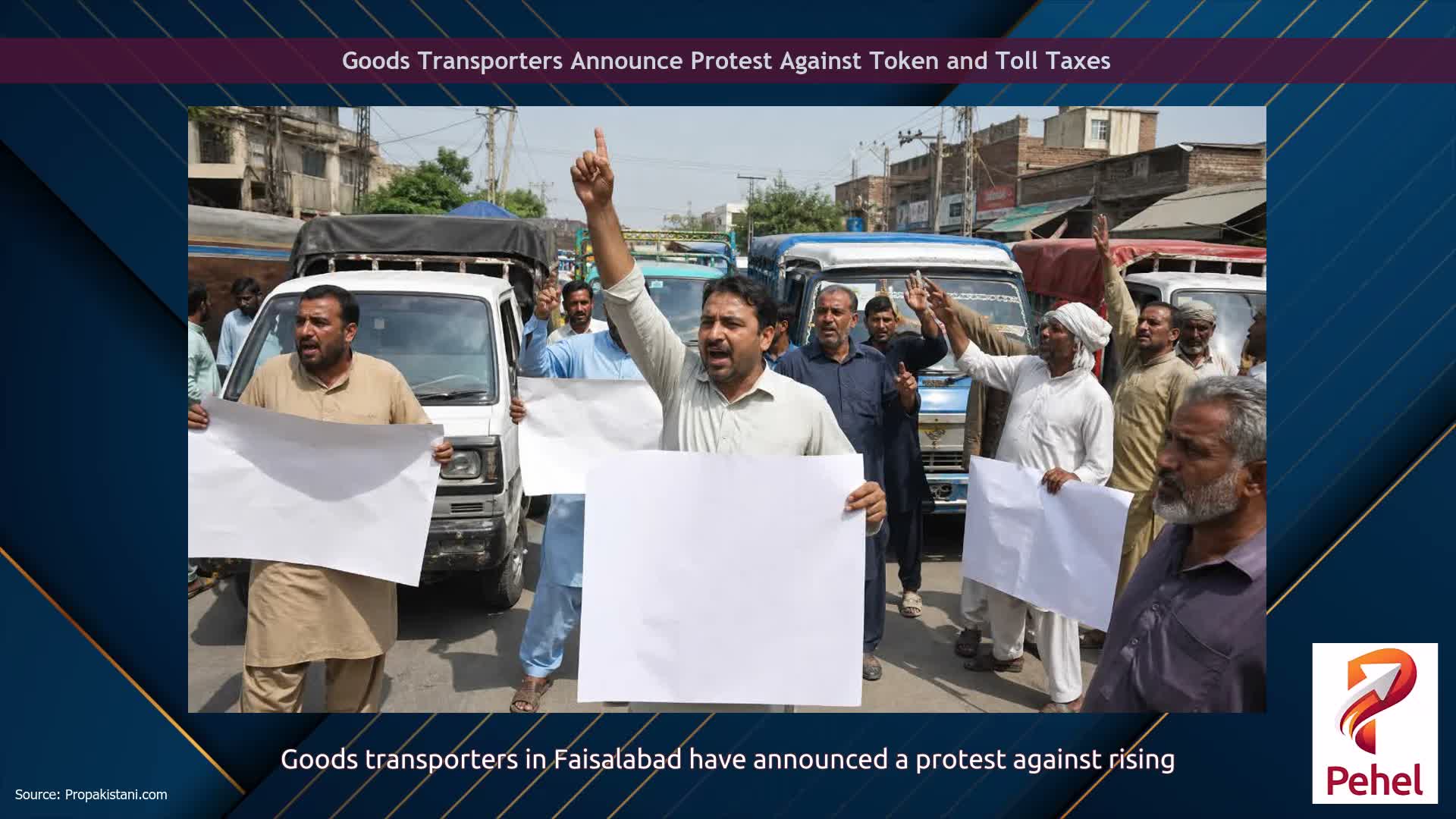 Goods Transporters Announce Protest Against Token and Toll Taxes
