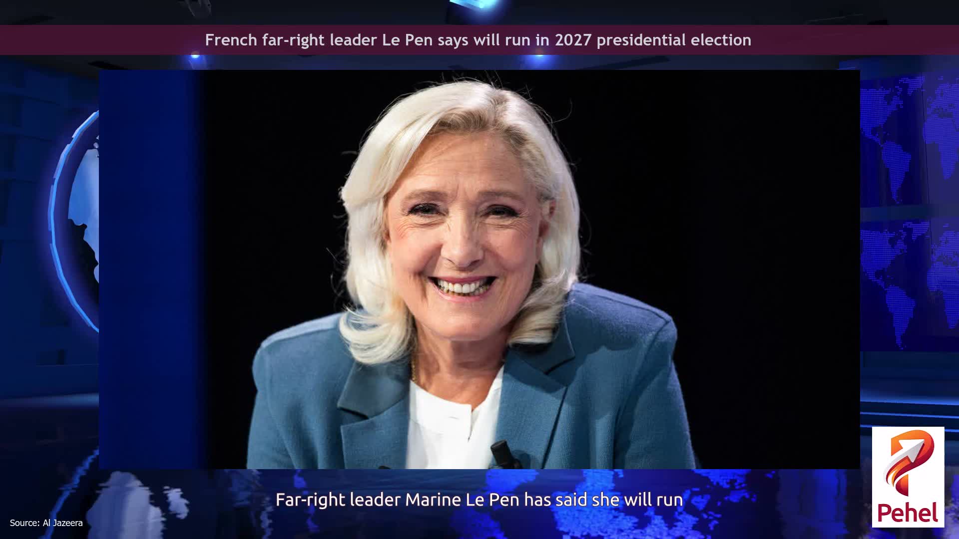 French far-right leader Le Pen says will run in 2027 presidential election