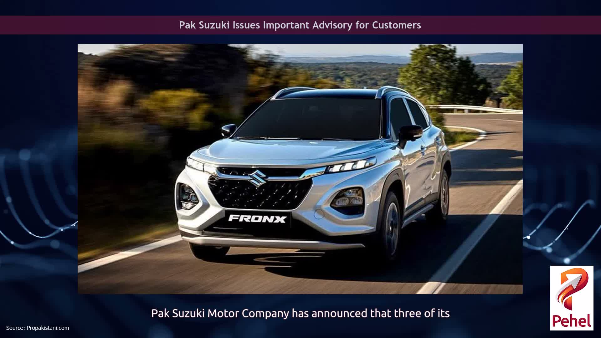 Pak Suzuki Issues Important Advisory for Customers