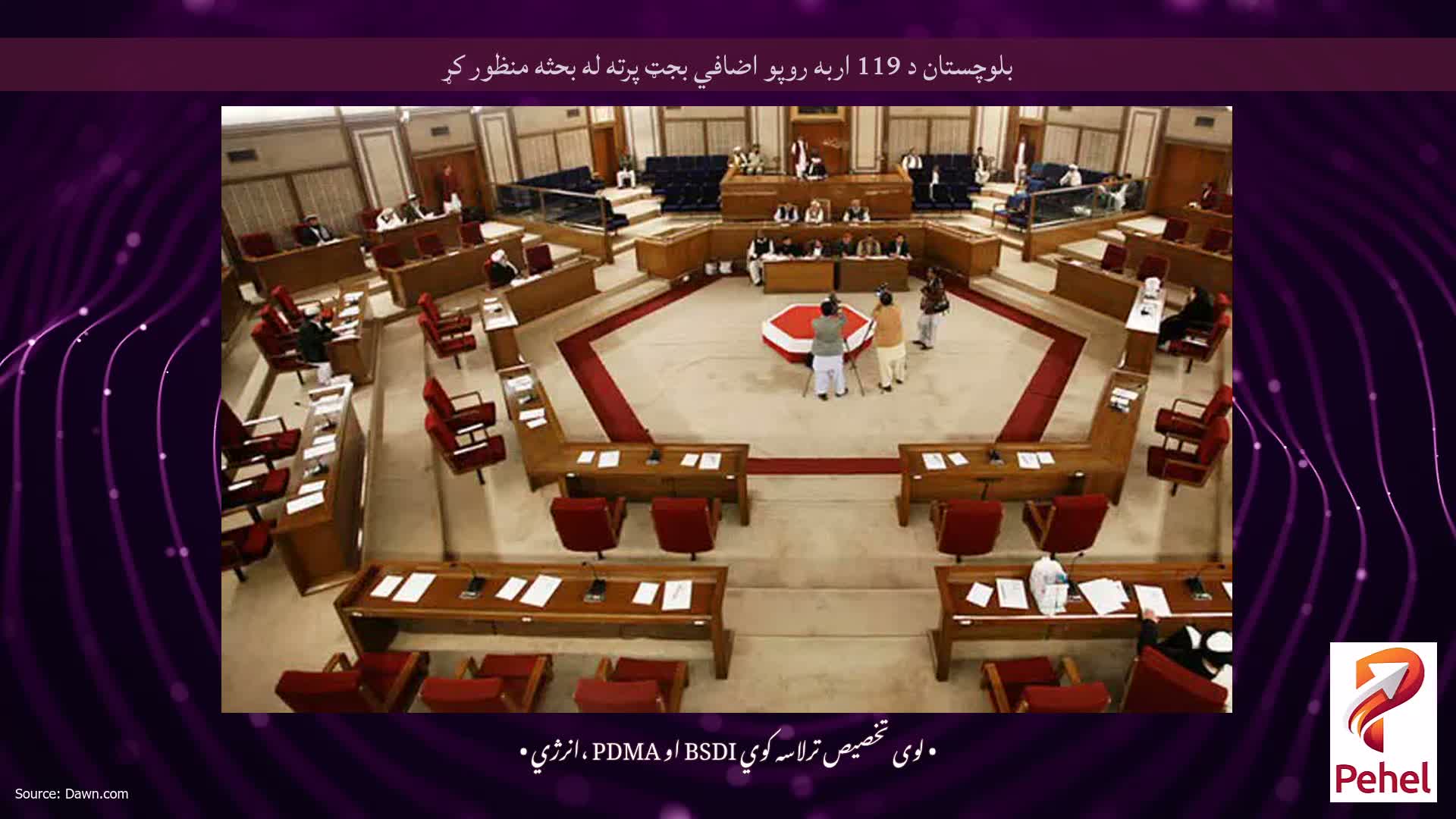 بلوچستان د 119 اربه روپو اضافي بجټ پرته له بحثه منظور کړ