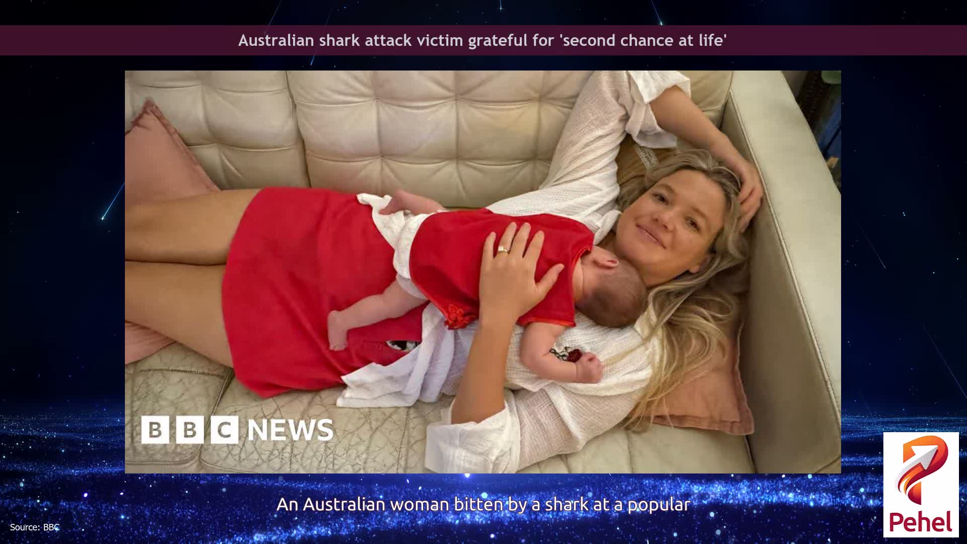 Australian shark attack victim grateful for 'second chance at life'