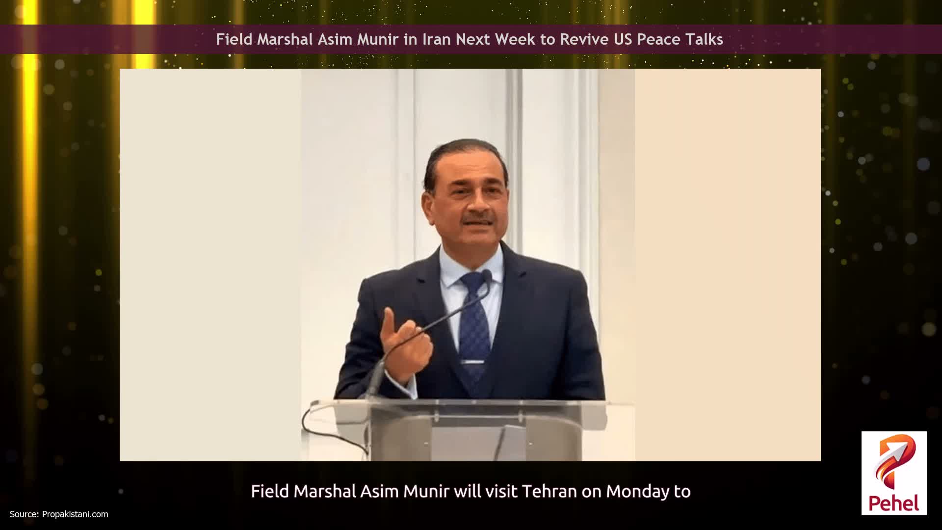 Field Marshal Asim Munir in Iran Next Week to Revive US Peace Talks
