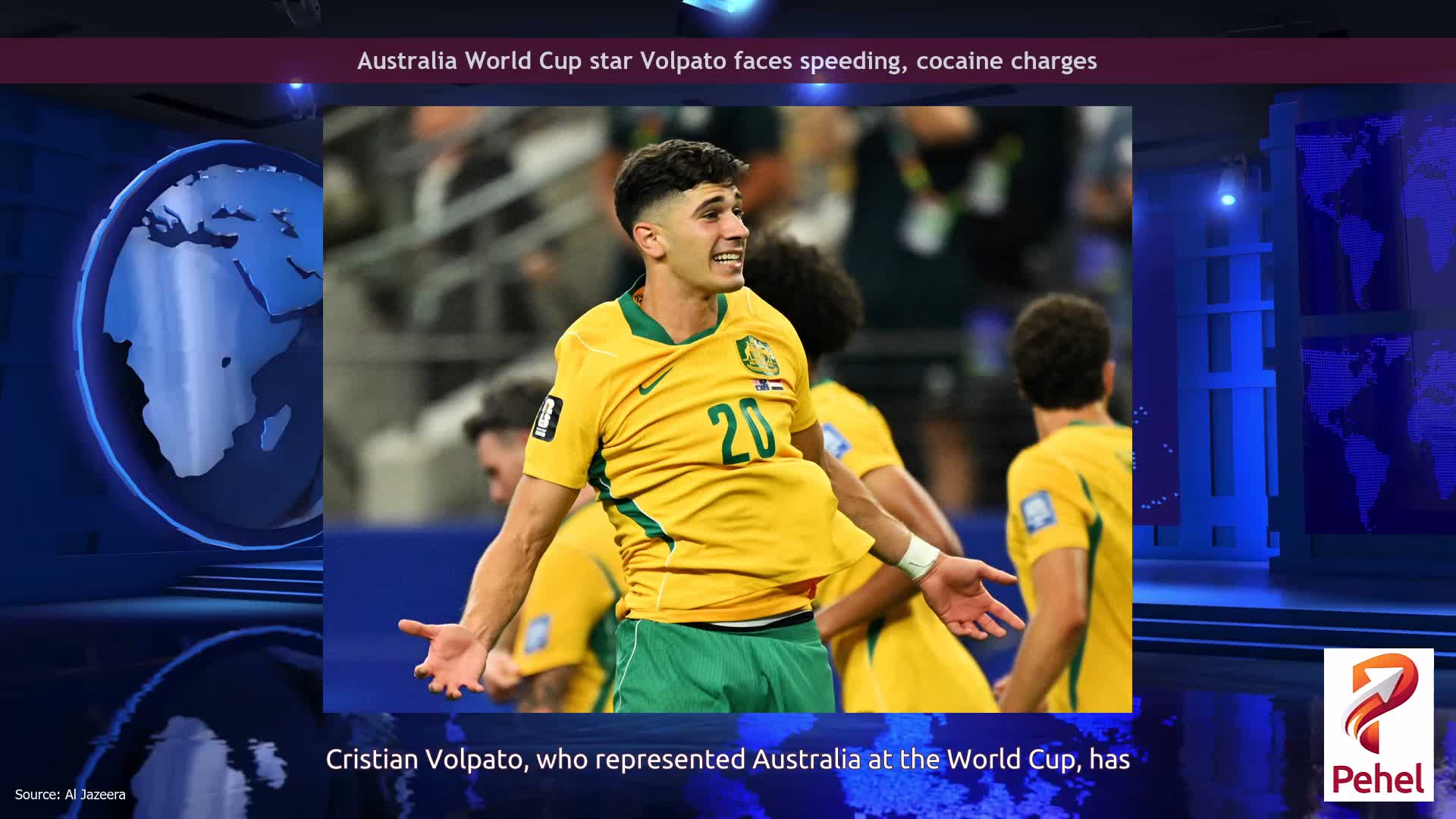 Australia World Cup star Volpato faces speeding, cocaine charges