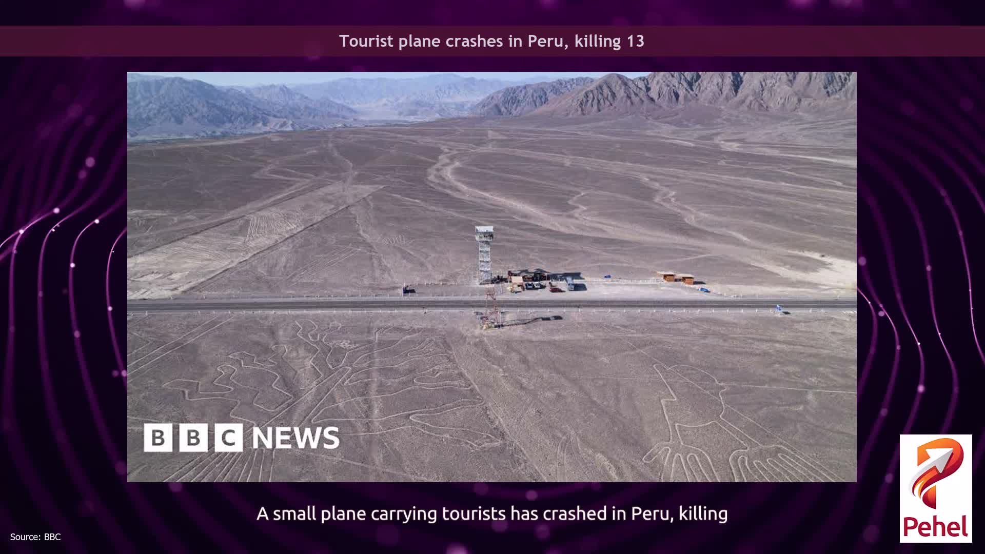 Tourist plane crashes in Peru, killing 13