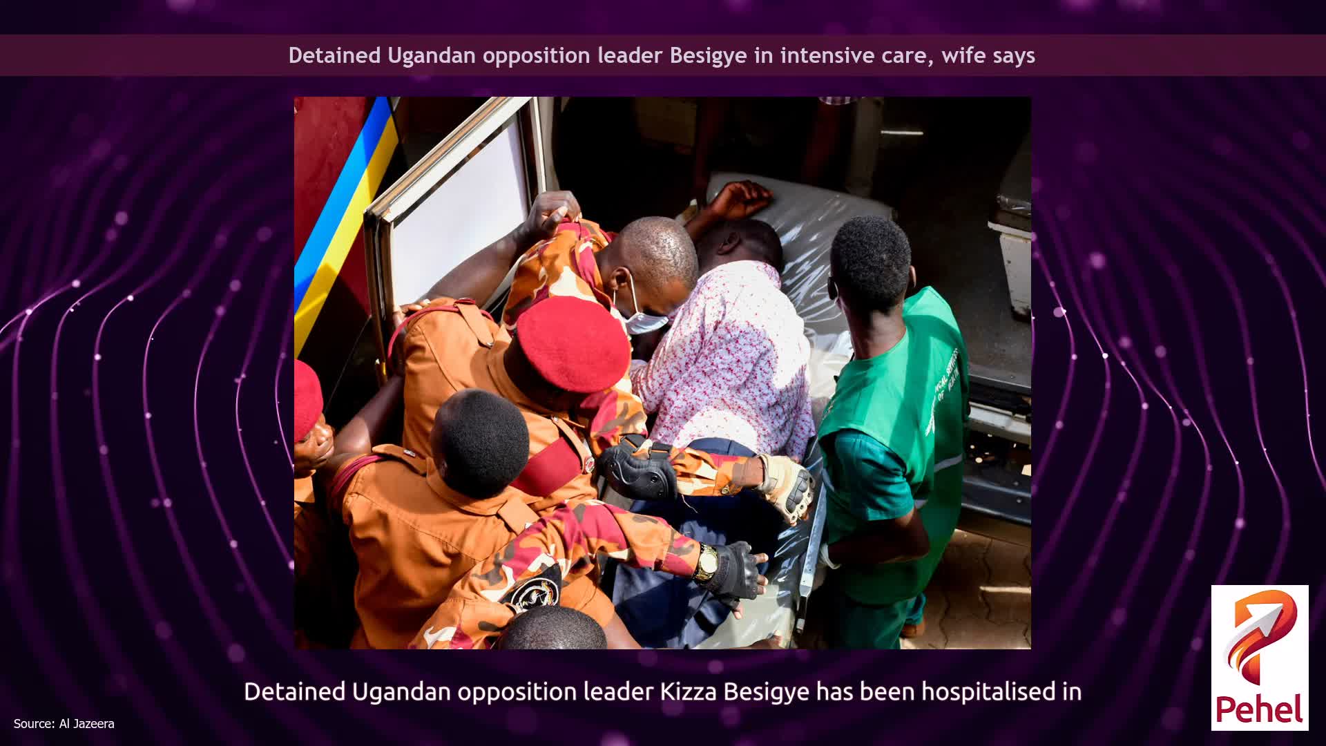 Detained Ugandan opposition leader Besigye in intensive care, wife says