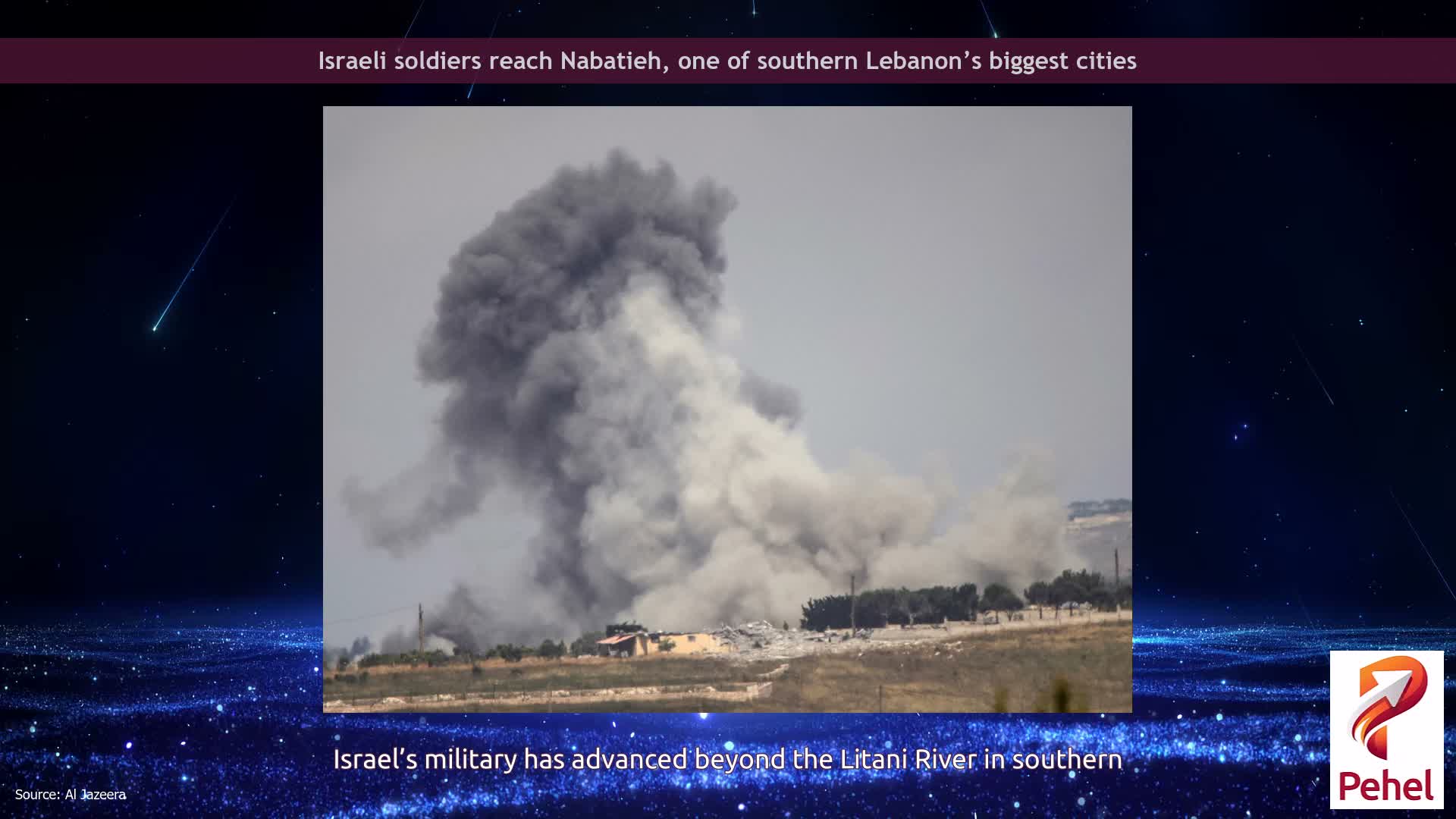 Israeli soldiers reach Nabatieh, one of southern Lebanon’s biggest cities