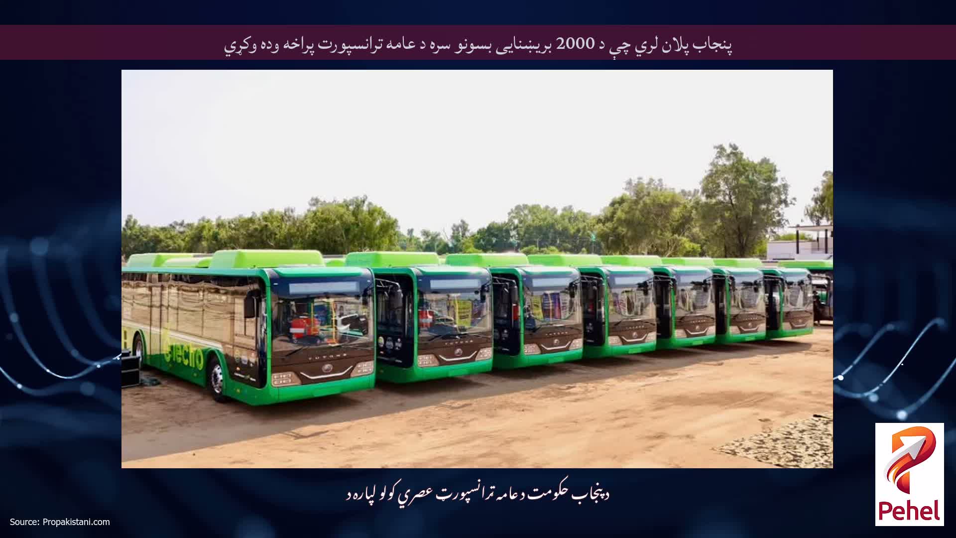 پنجاب پلان لري چې د 2000 بریښنایی بسونو سره د عامه ترانسپورت پراخه وده وکړي