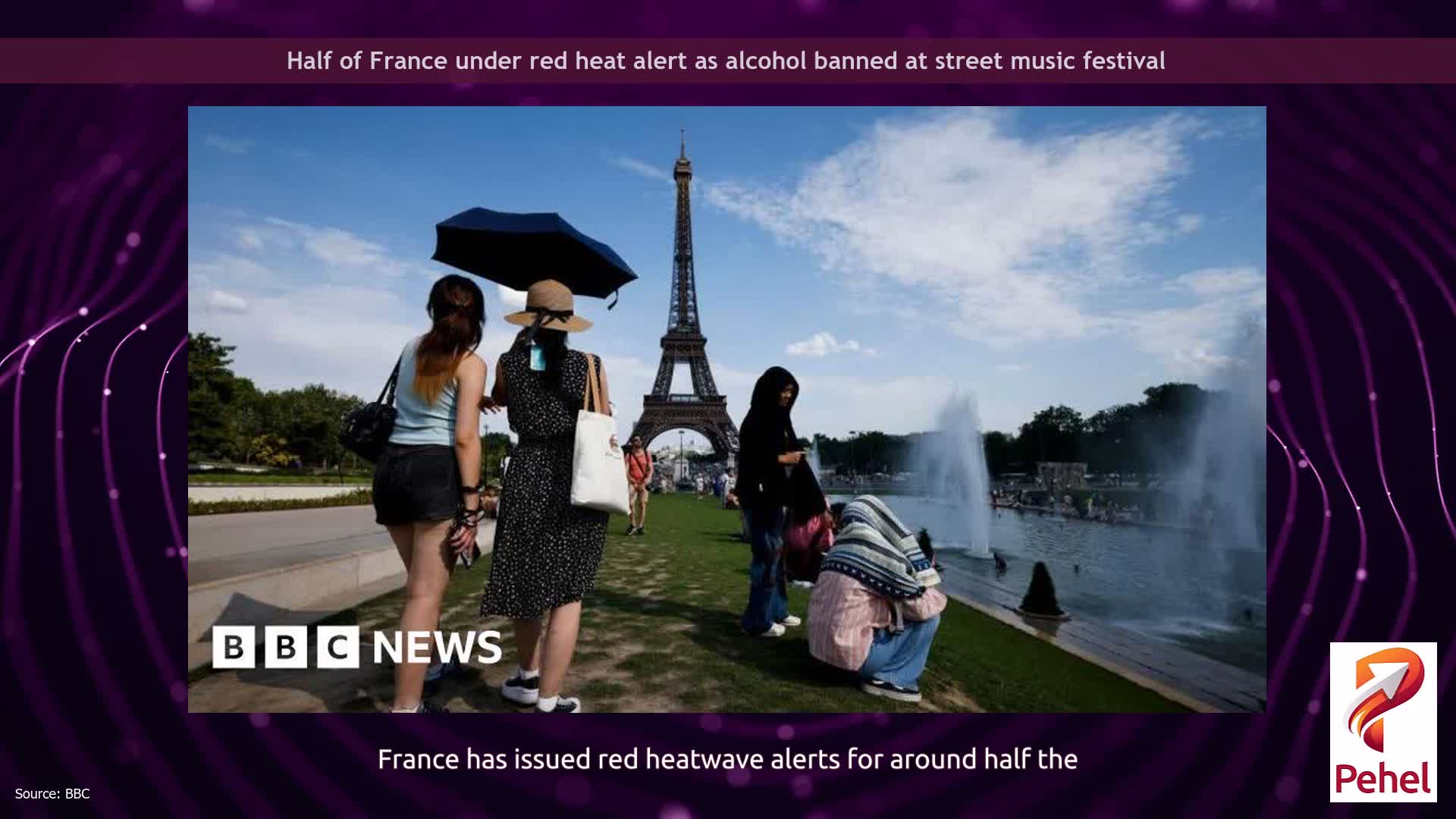 Half of France under red heat alert as alcohol banned at street music festival