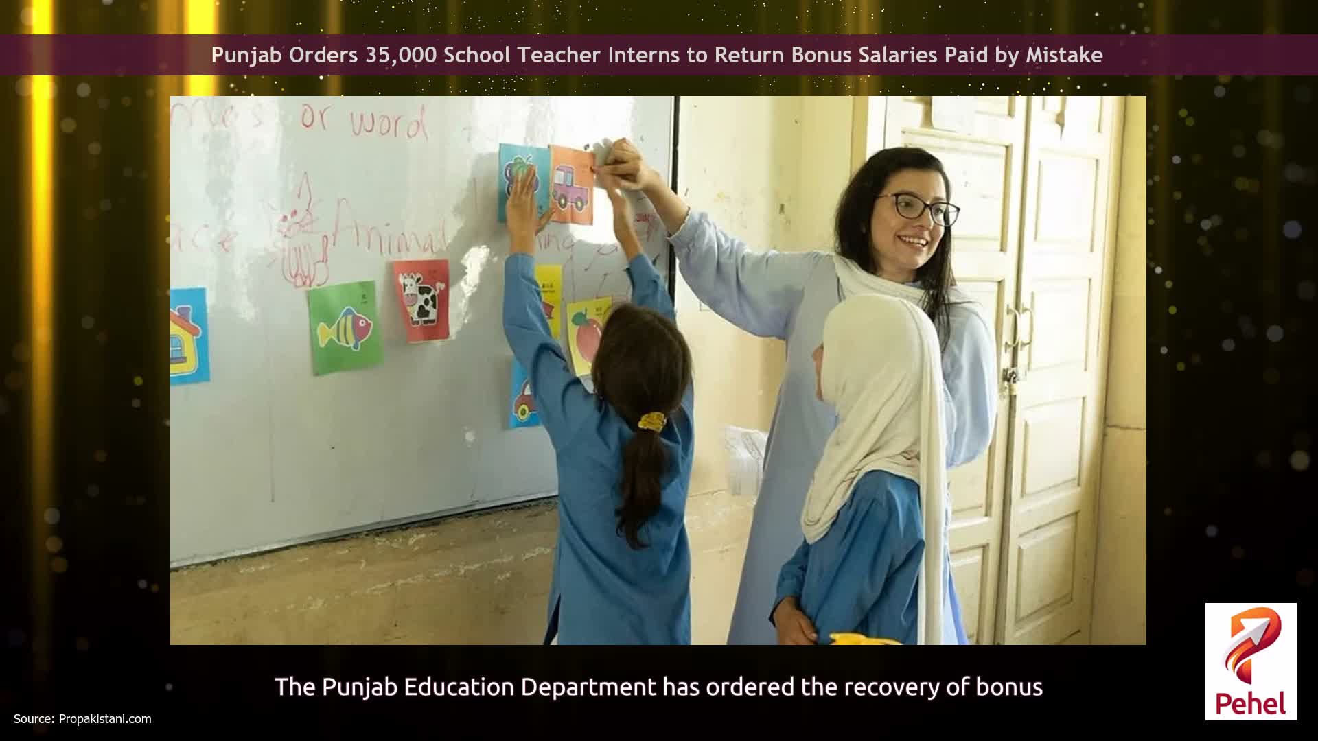 Punjab Orders 35,000 School Teacher Interns to Return Bonus Salaries Paid by Mistake