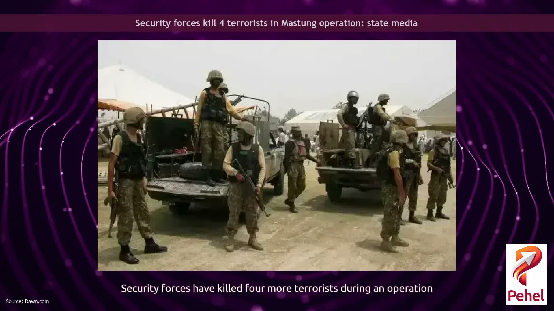 Security forces kill 4 terrorists in Mastung operation: state media