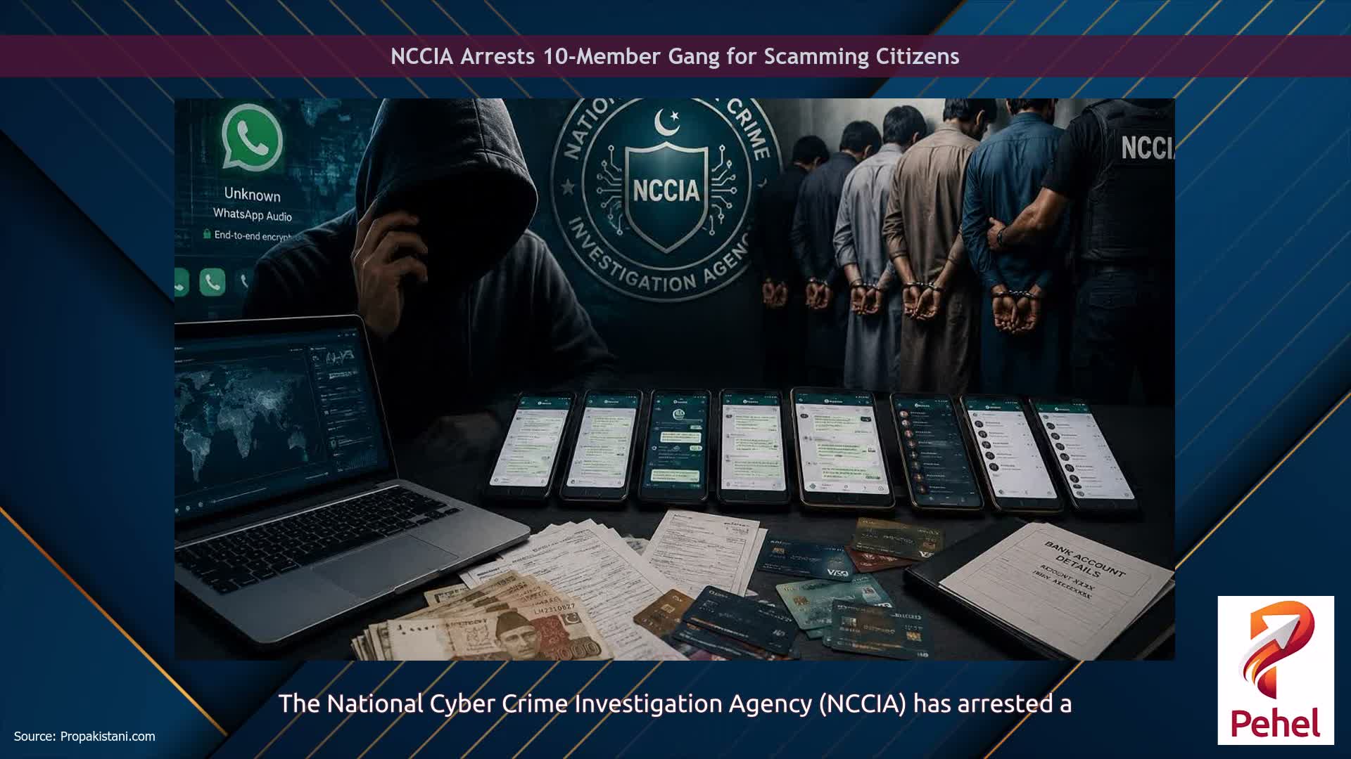NCCIA Arrests 10-Member Gang for Scamming Citizens