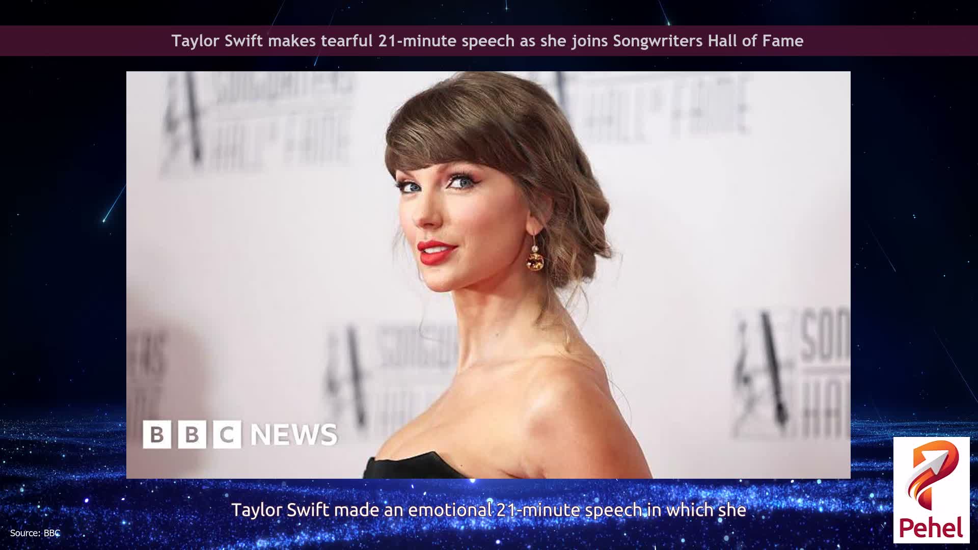 Taylor Swift makes tearful 21-minute speech as she joins Songwriters Hall of Fame