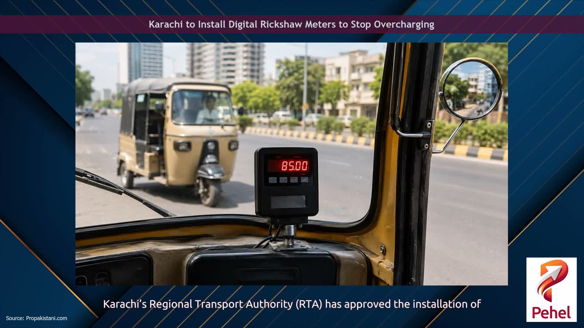 Karachi to Install Digital Rickshaw Meters to Stop Overcharging