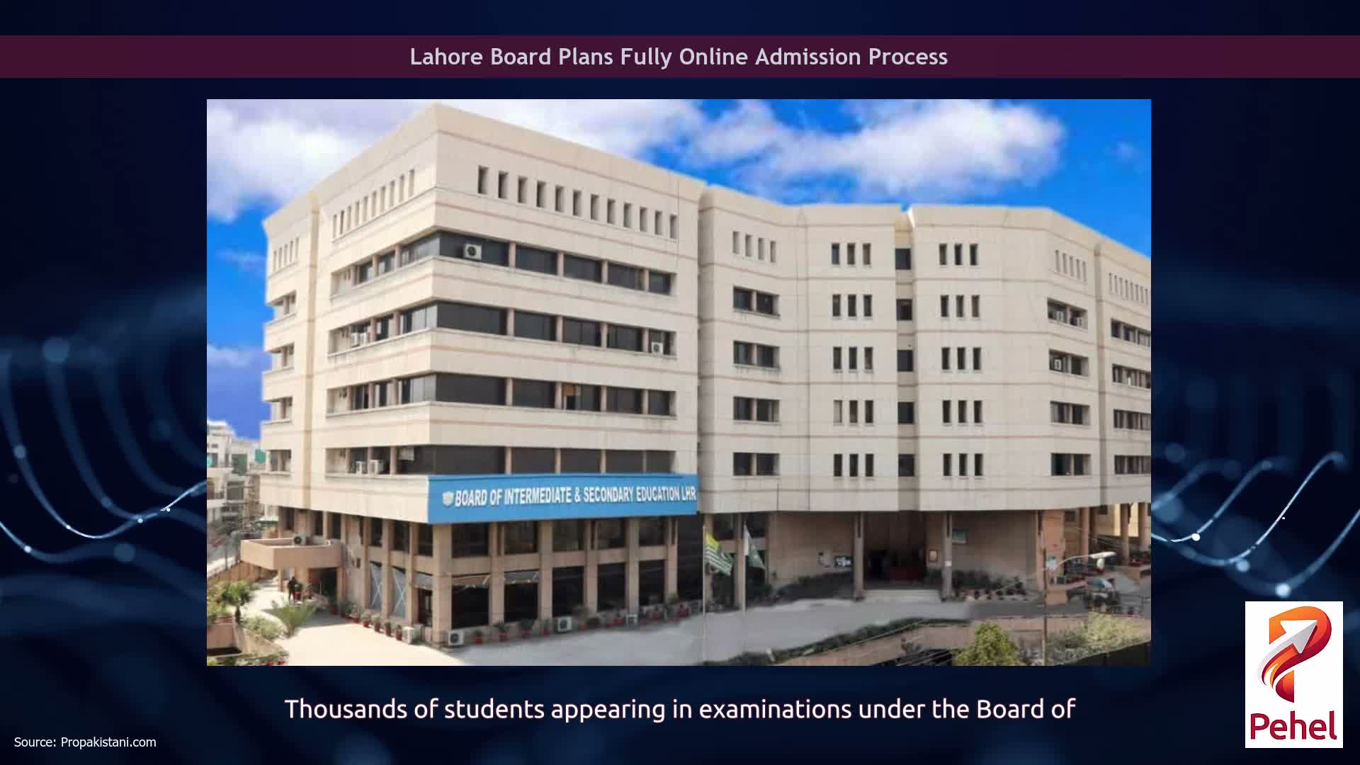 Lahore Board Plans Fully Online Admission Process