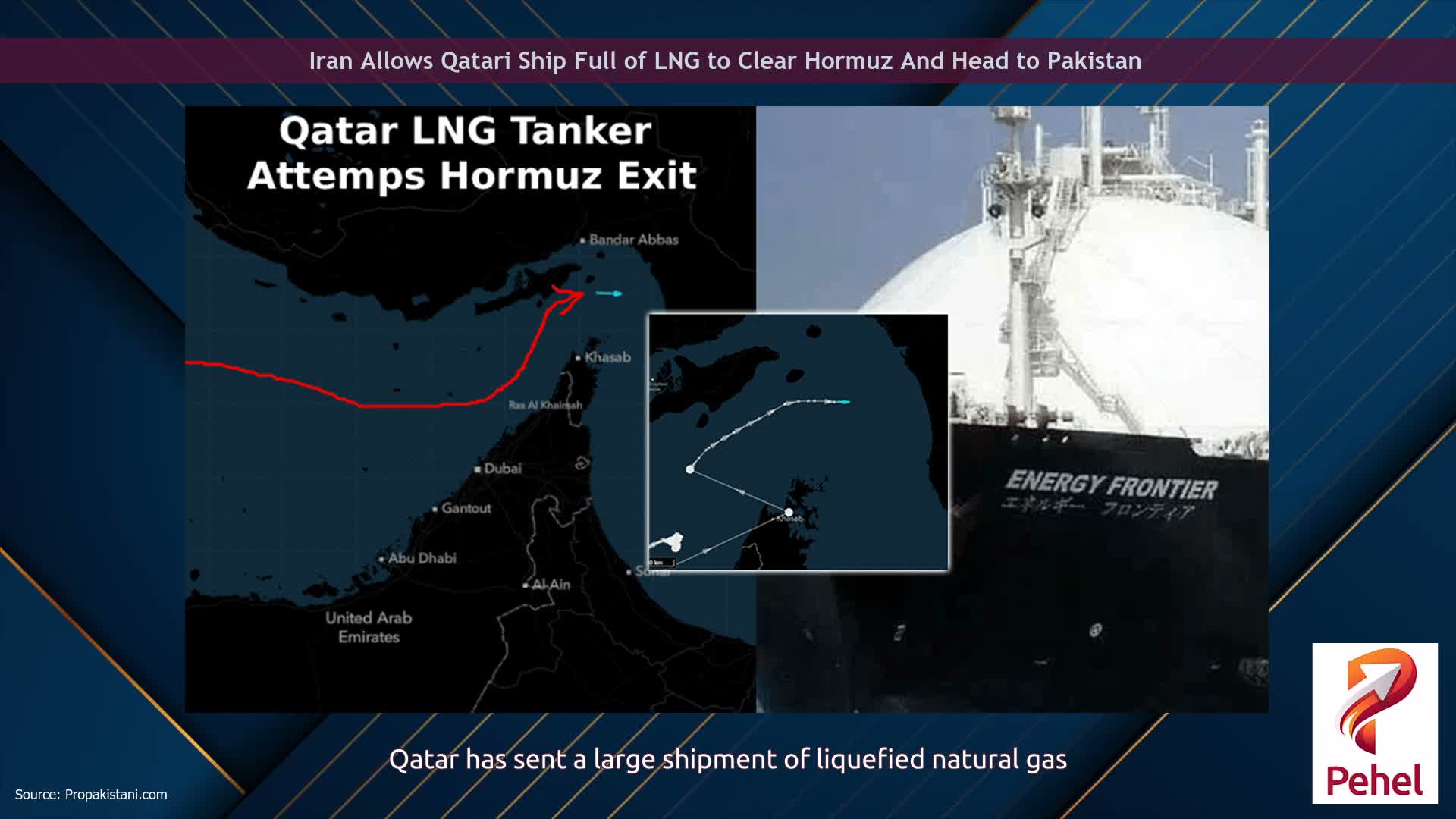 Iran Allows Qatari Ship Full of LNG to Clear Hormuz And Head to Pakistan