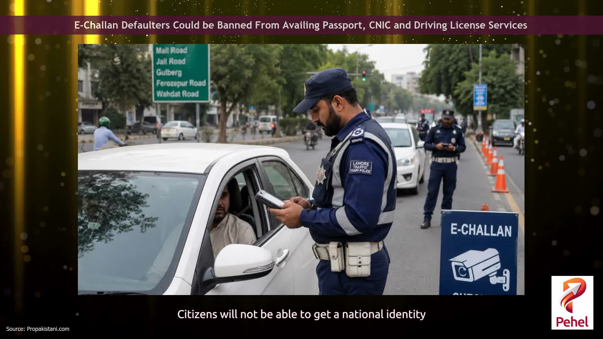 E-Challan Defaulters Could be Banned From Availing Passport, CNIC and Driving License Services