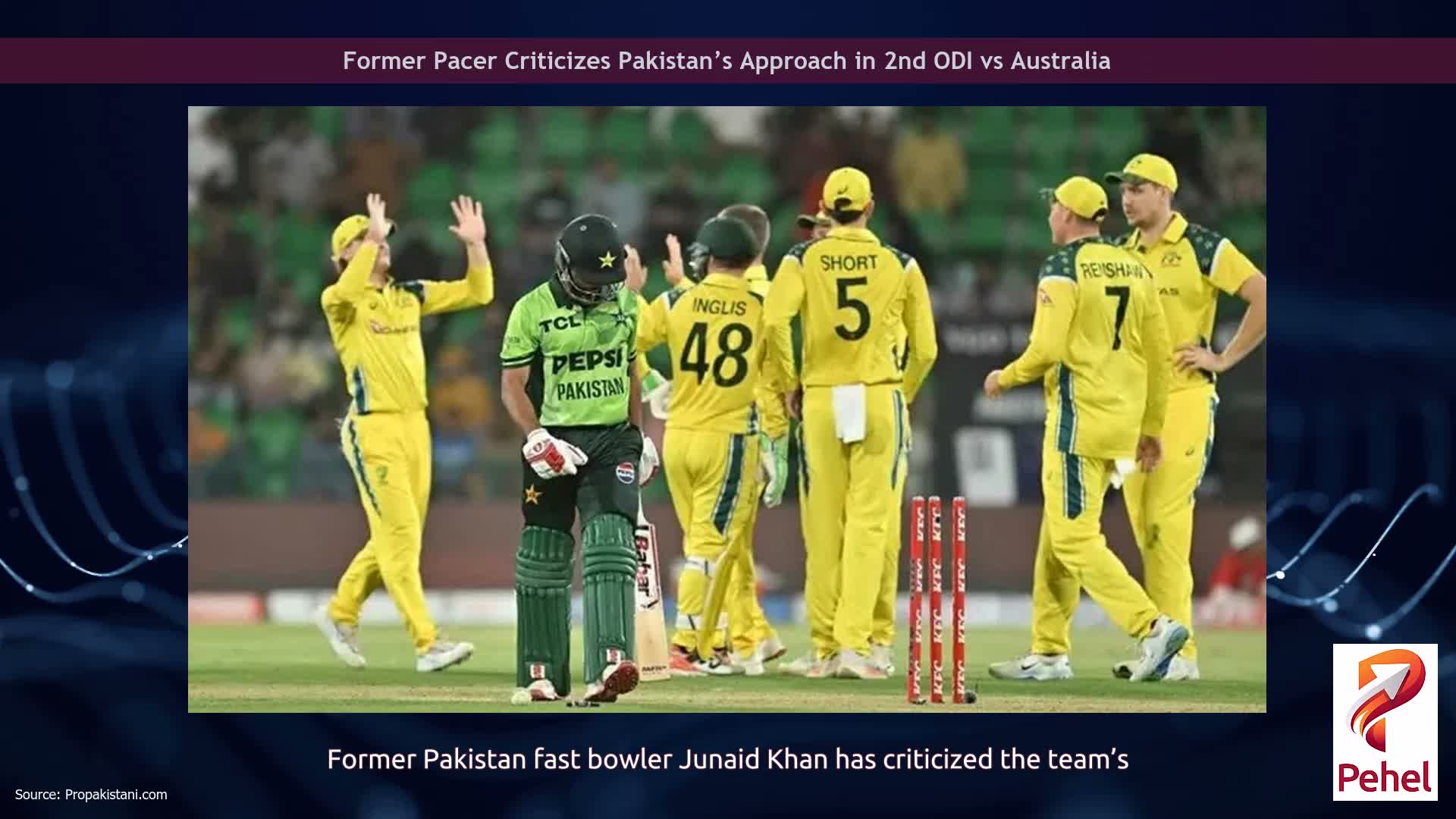 Former Pacer Criticizes Pakistan’s Approach in 2nd ODI vs Australia