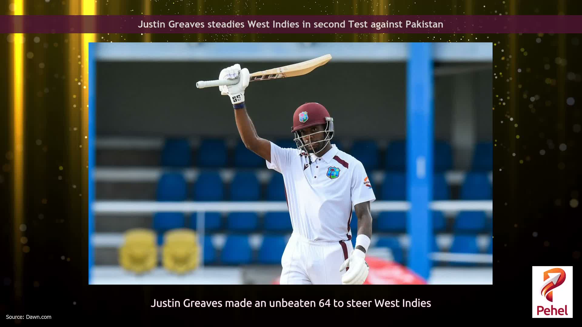 Justin Greaves steadies West Indies in second Test against Pakistan