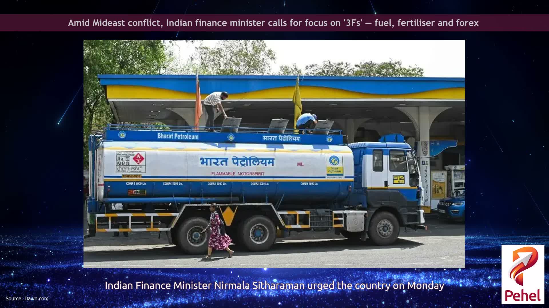 Amid Mideast conflict, Indian finance minister calls for focus on '3Fs' — fuel, fertiliser and forex