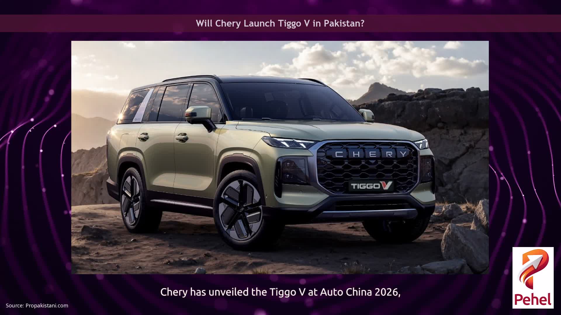 Will Chery Launch Tiggo V in Pakistan?