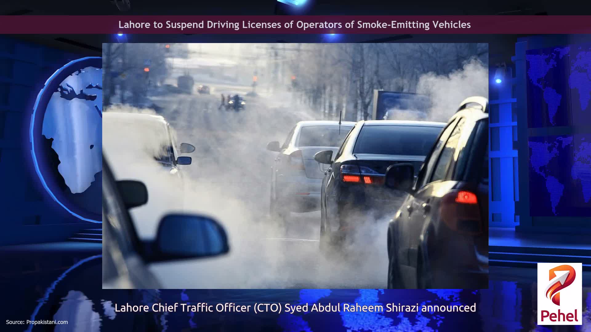 Lahore to Suspend Driving Licenses of Operators of Smoke-Emitting Vehicles