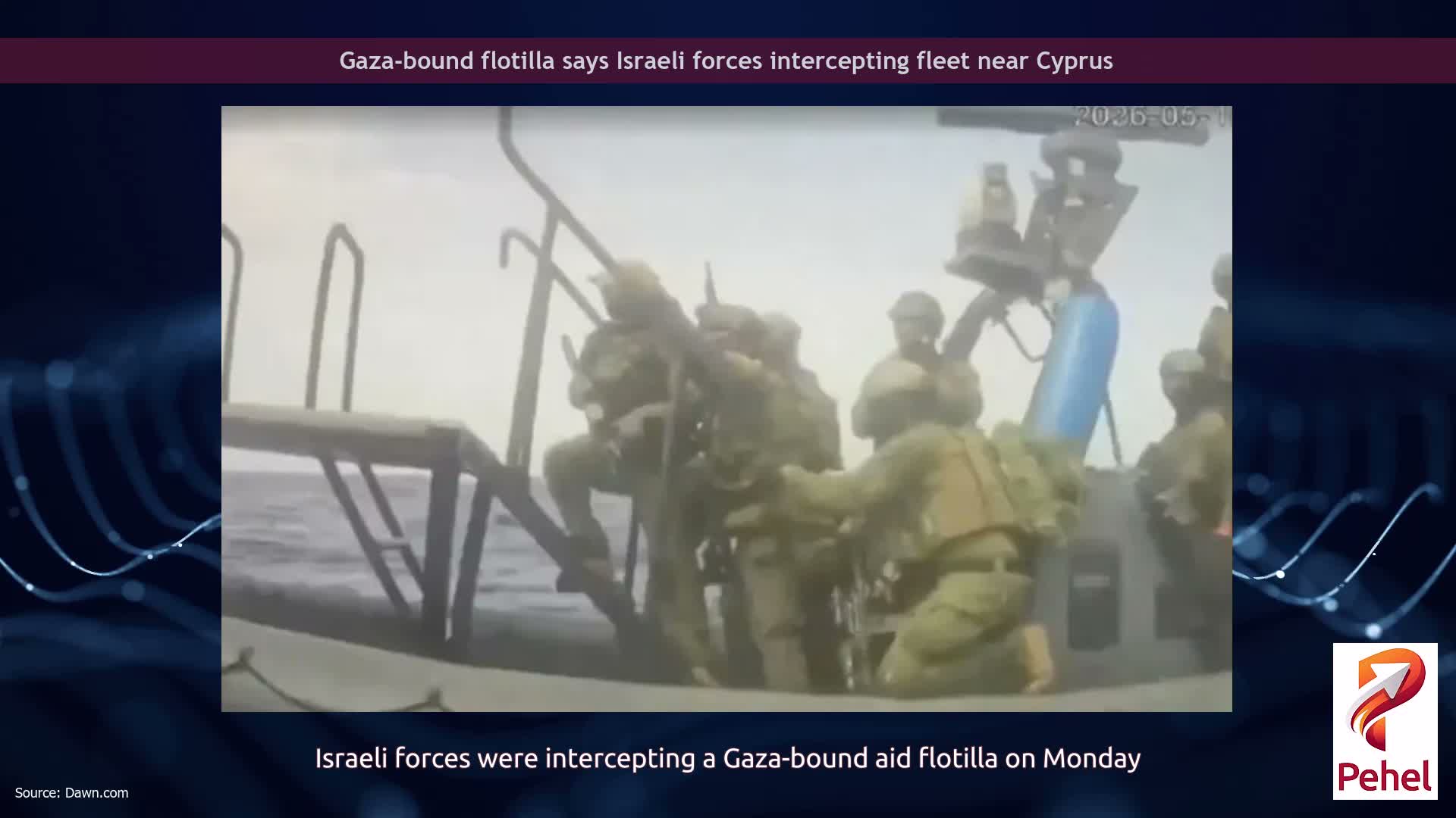 Gaza-bound flotilla says Israeli forces intercepting fleet near Cyprus
