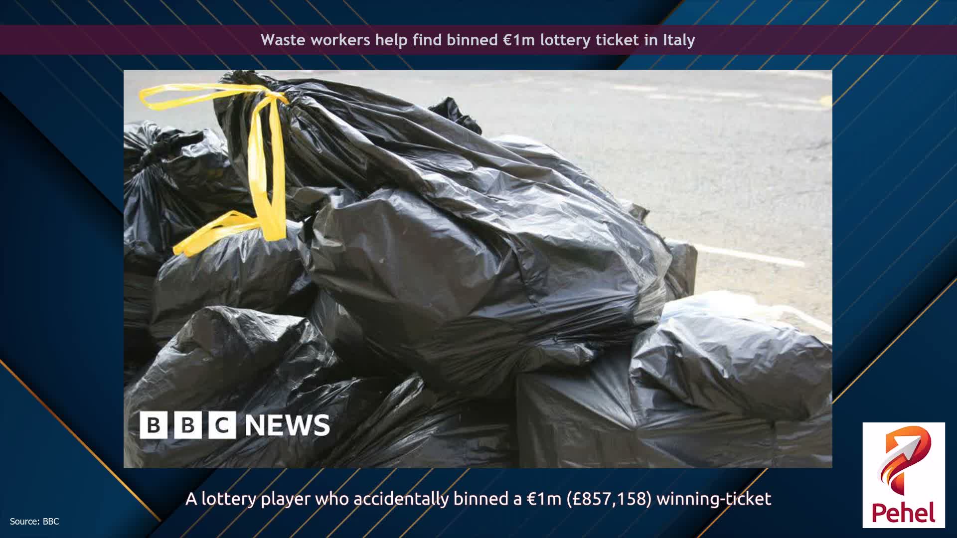 Waste workers help find binned €1m lottery ticket in Italy