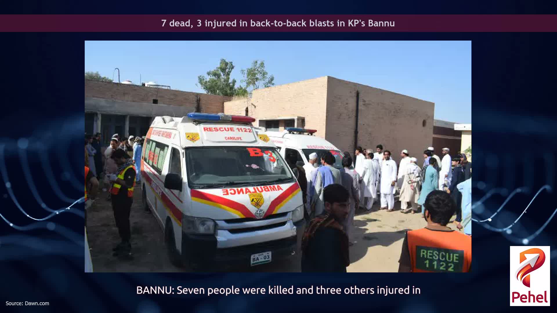 7 dead, 3 injured in back-to-back blasts in KP's Bannu