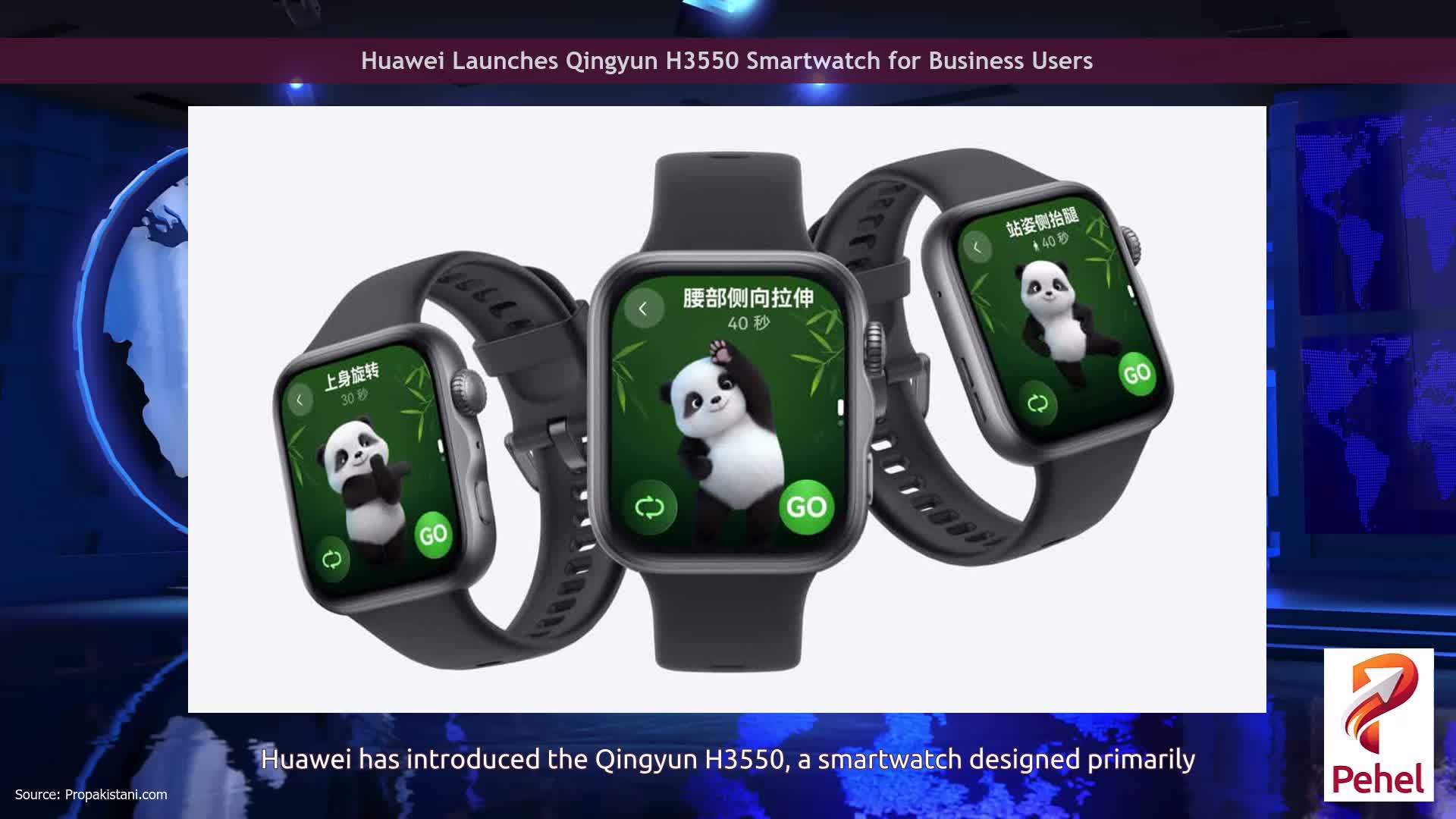 Huawei Launches Qingyun H3550 Smartwatch for Business Users