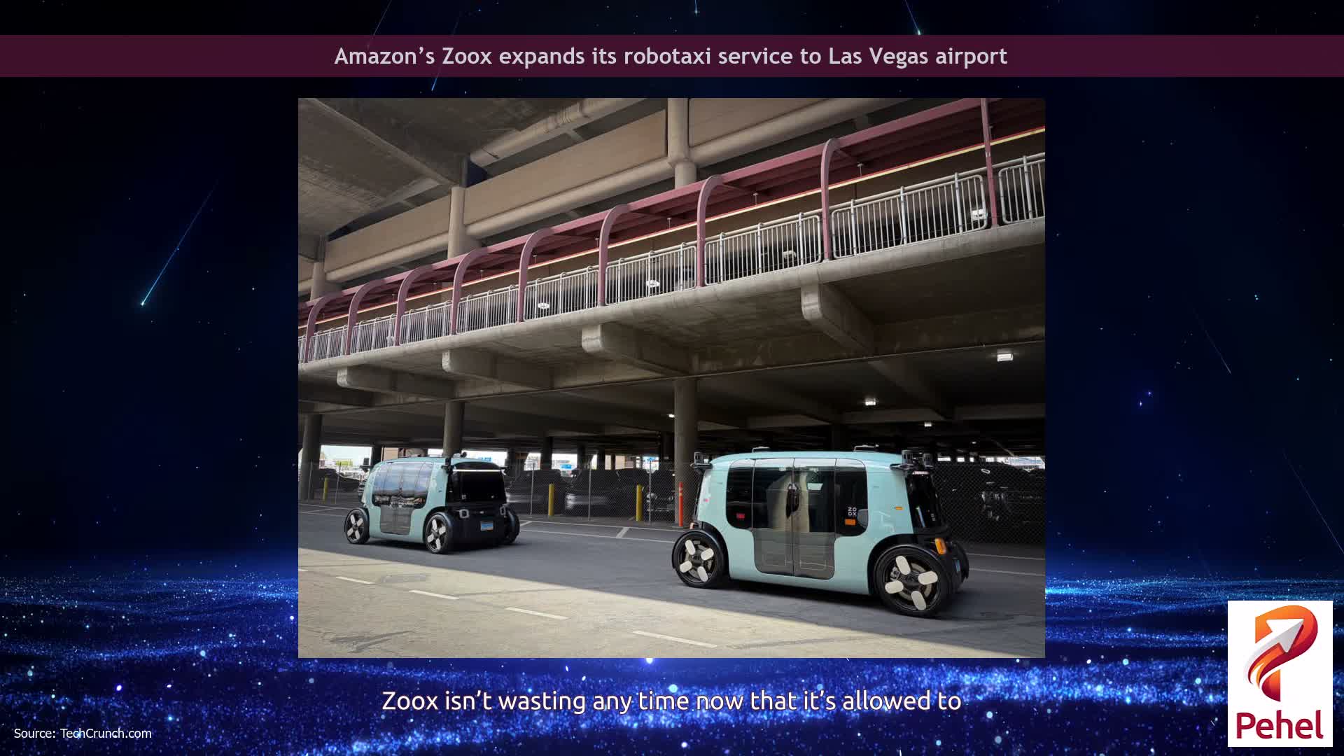 Amazon’s Zoox expands its robotaxi service to Las Vegas airport
