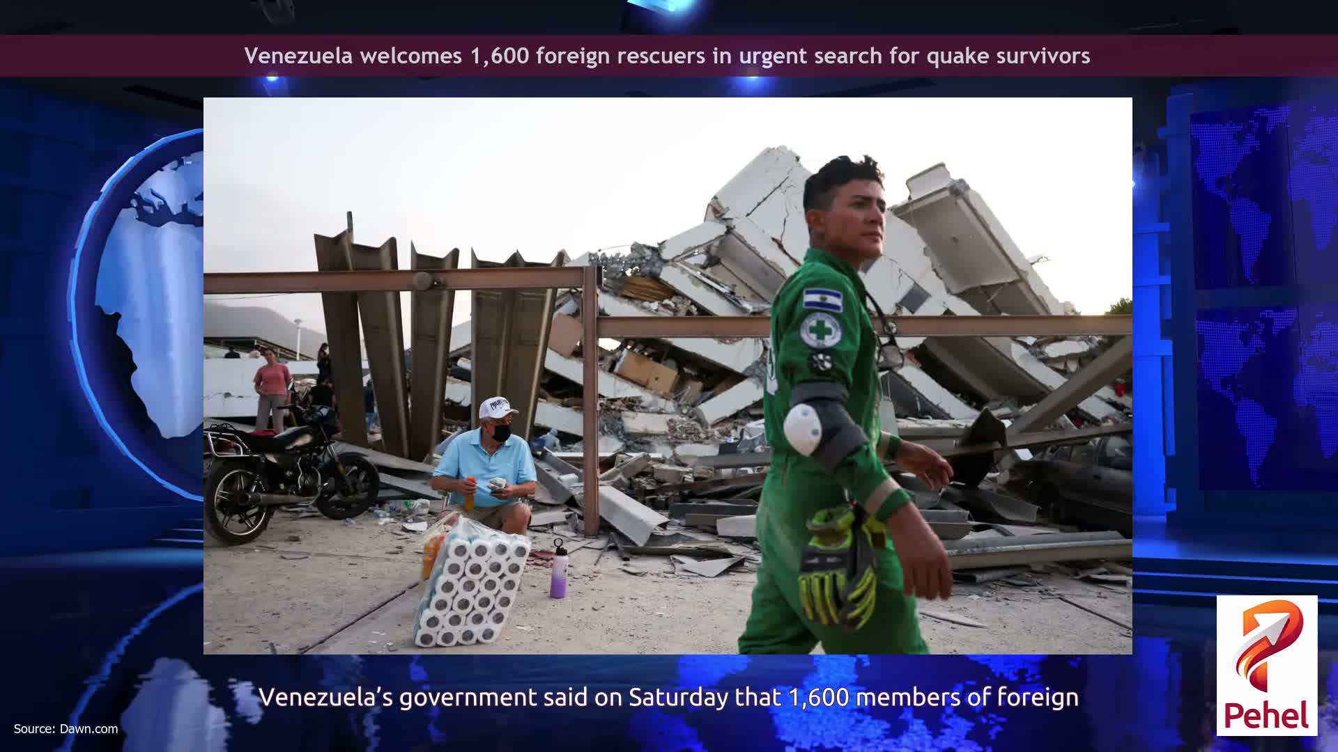 Venezuela welcomes 1,600 foreign rescuers in urgent search for quake survivors