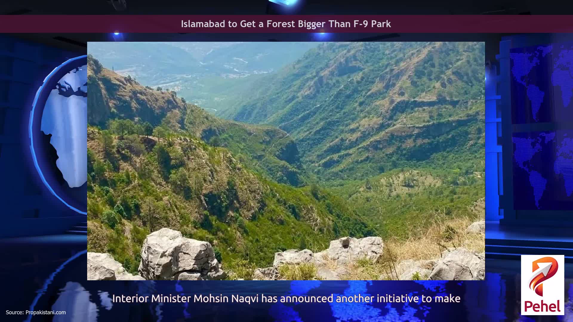 Islamabad to Get a Forest Bigger Than F-9 Park