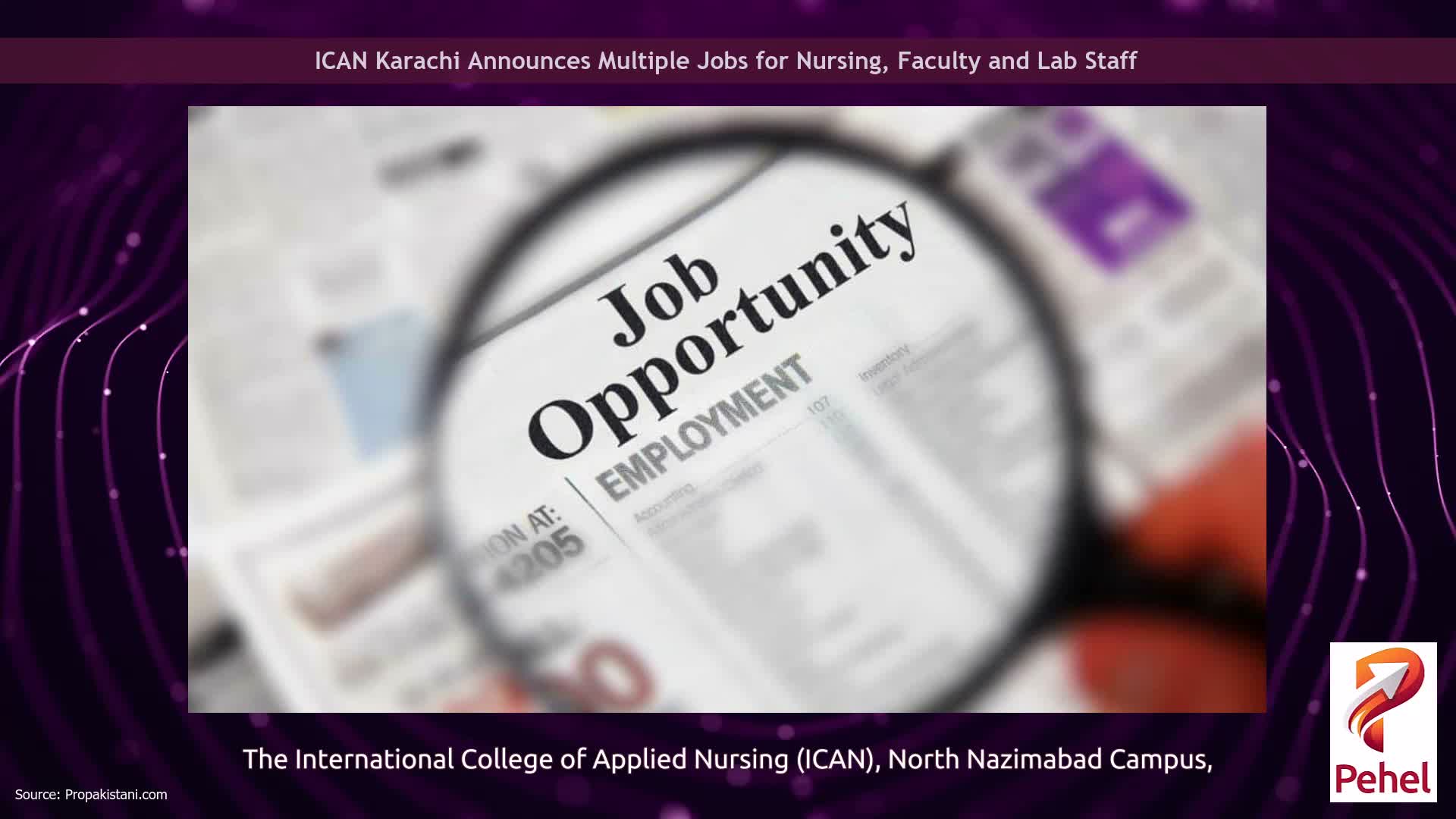 ICAN Karachi Announces Multiple Jobs for Nursing, Faculty and Lab Staff