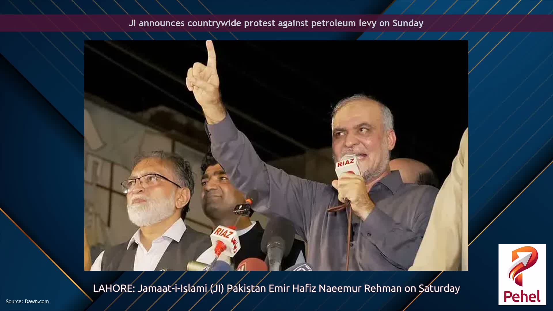 JI announces countrywide protest against petroleum levy on Sunday