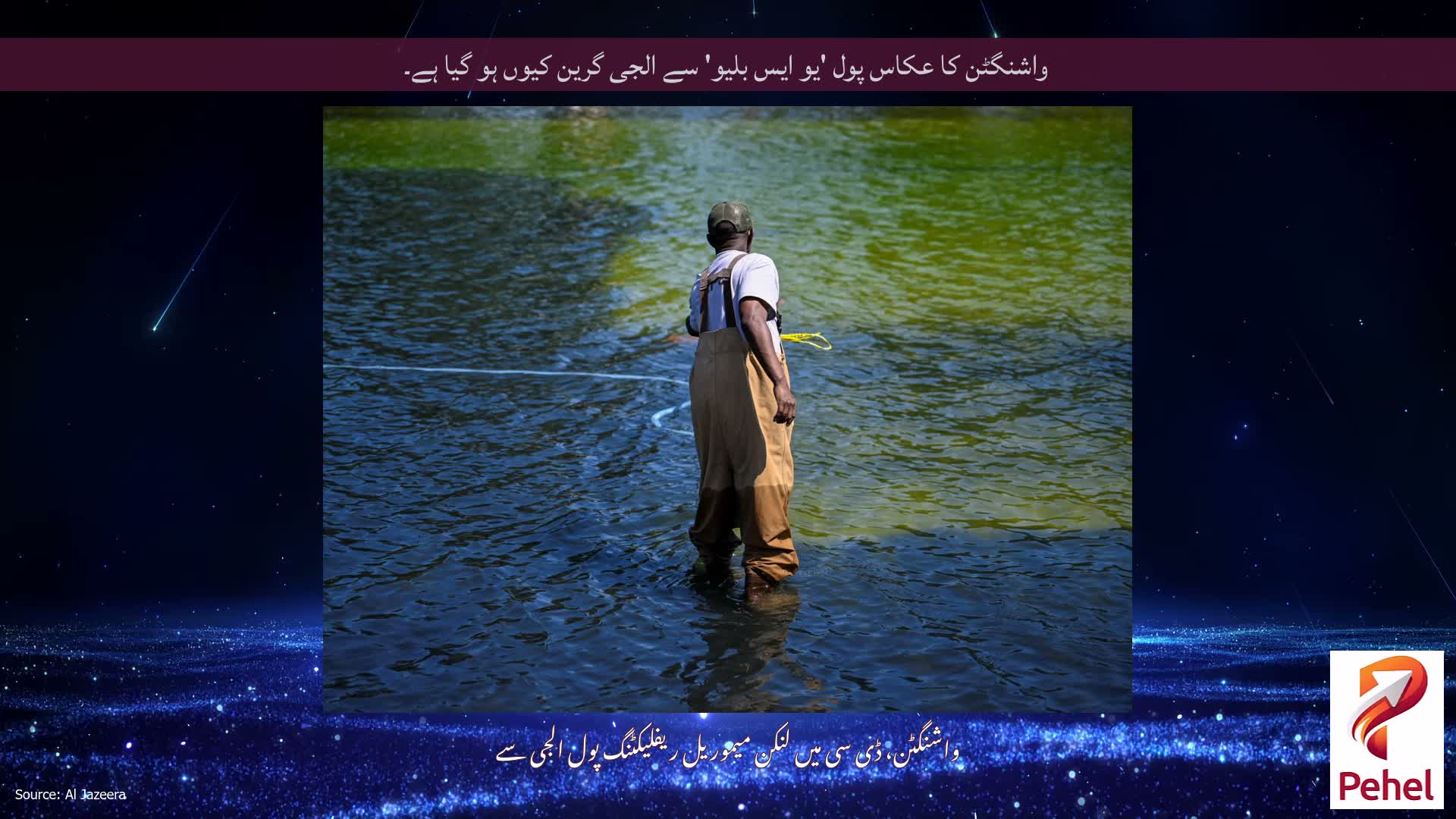 واشنگٹن کا عکاس پول 'یو ایس بلیو' سے الجی گرین کیوں ہو گیا ہے۔