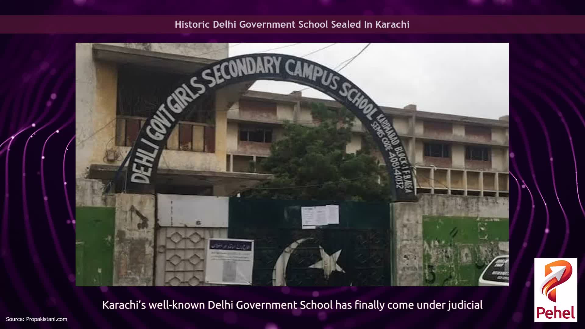 Historic Delhi Government School Sealed In Karachi