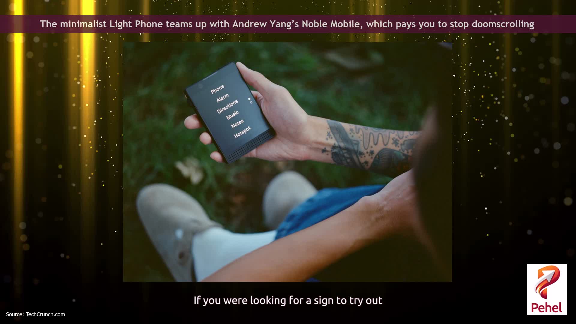 The minimalist Light Phone teams up with Andrew Yang’s Noble Mobile, which pays you to stop doomscrolling