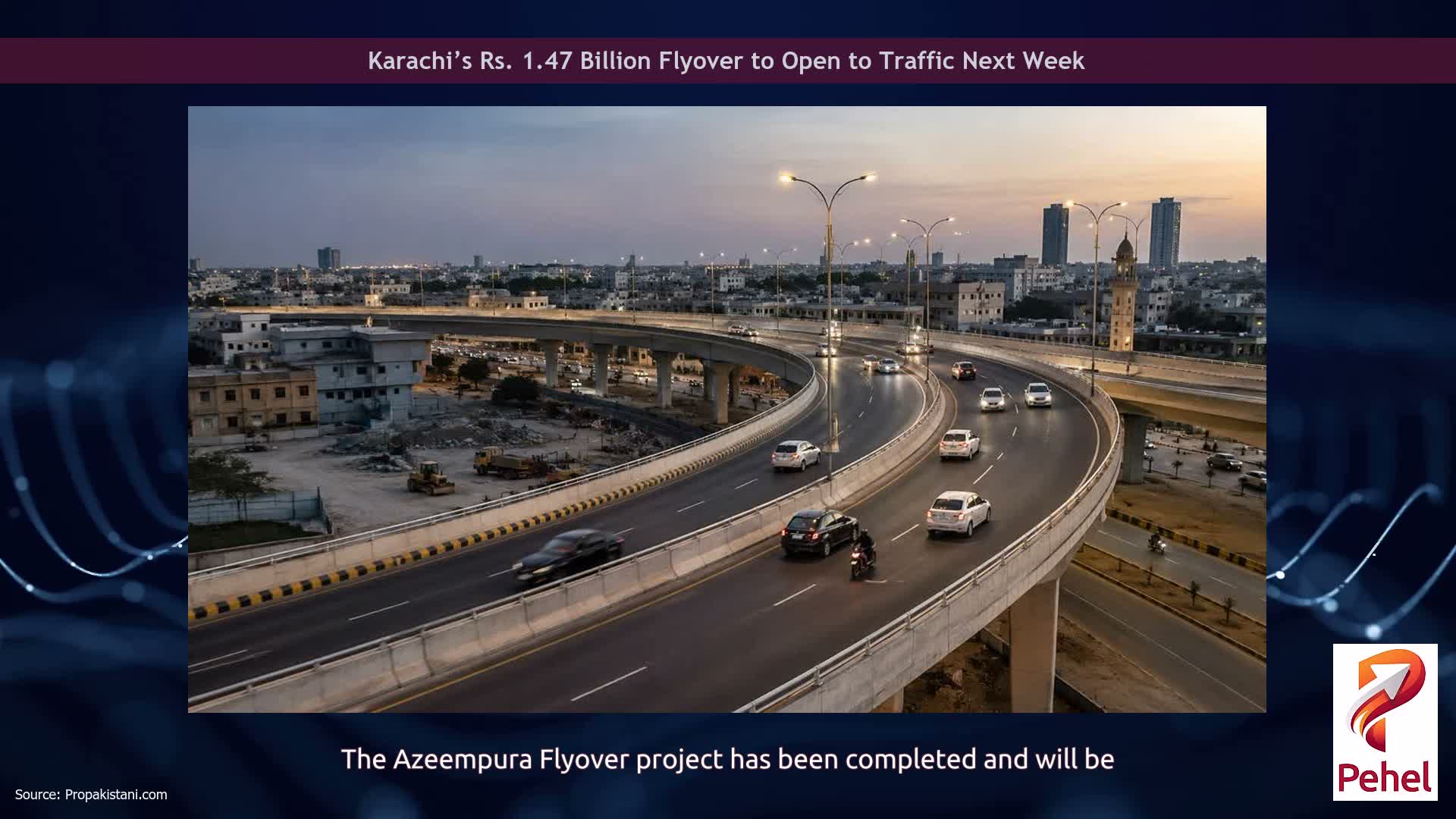 Karachi’s Rs. 1.47 Billion Flyover to Open to Traffic Next Week