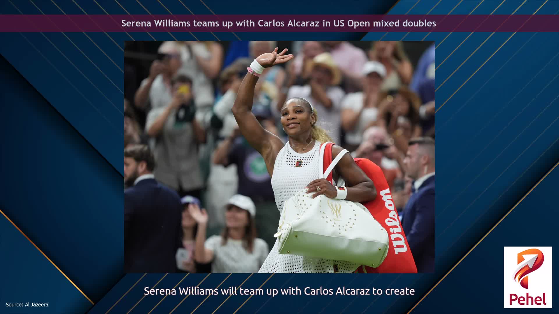 Serena Williams teams up with Carlos Alcaraz in US Open mixed doubles