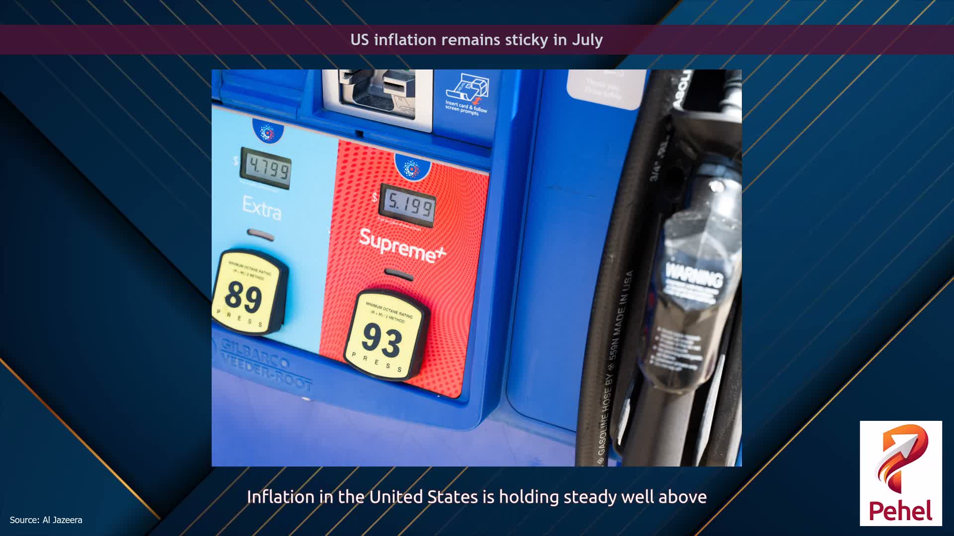 US inflation remains sticky in July
