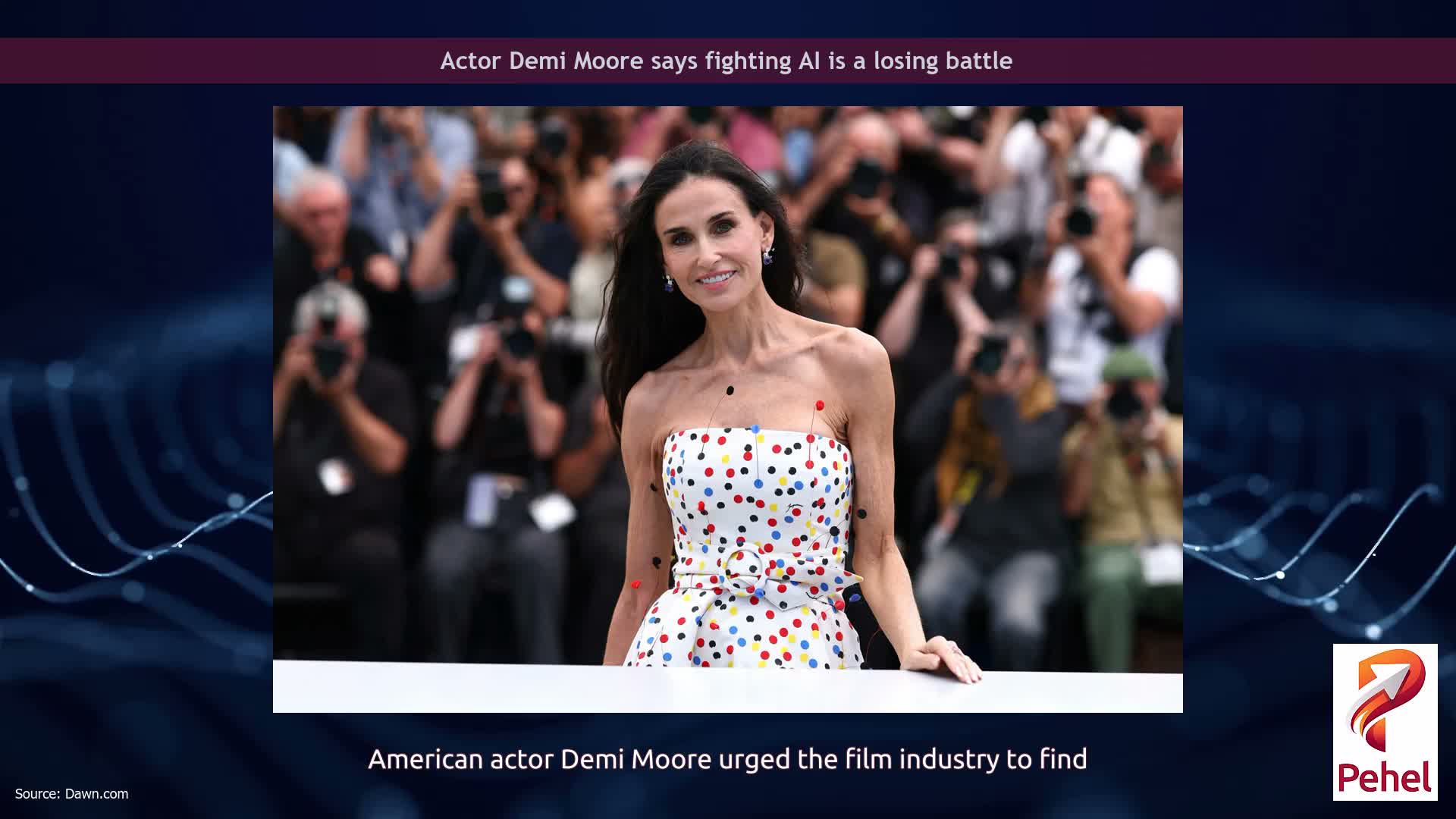 Actor Demi Moore says fighting AI is a losing battle