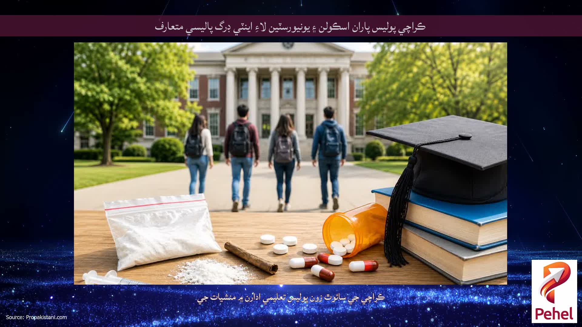ڪراچي پوليس پاران اسڪولن ۽ يونيورسٽين لاءِ اينٽي ڊرگ پاليسي متعارف