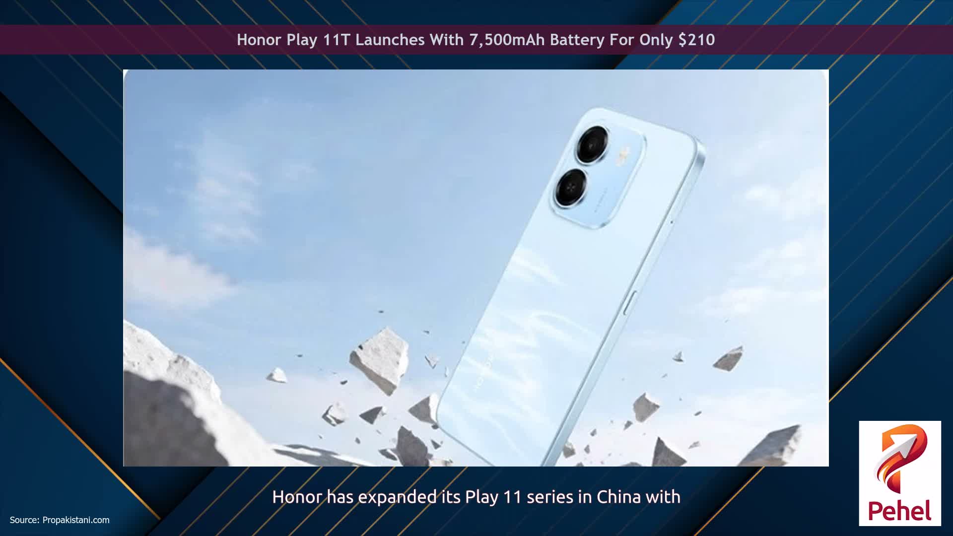Honor Play 11T Launches With 7,500mAh Battery For Only $210