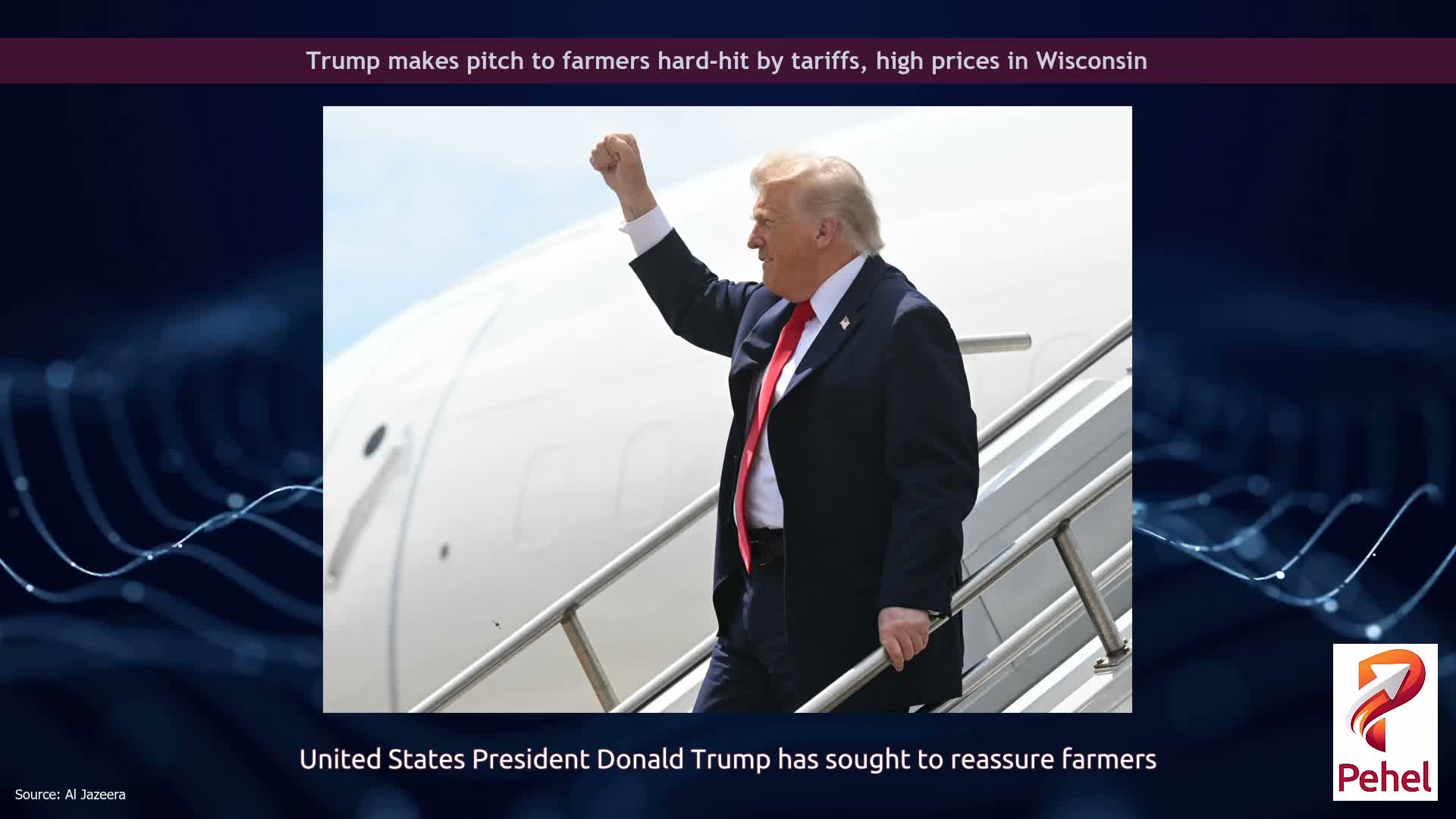 Trump makes pitch to farmers hard-hit by tariffs, high prices in Wisconsin