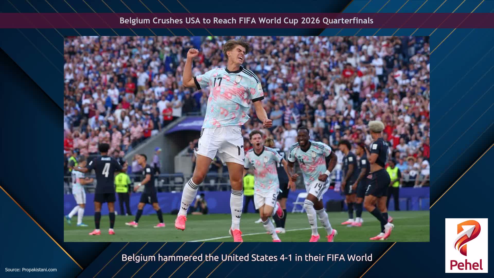 Belgium Crushes USA to Reach FIFA World Cup 2026 Quarterfinals
