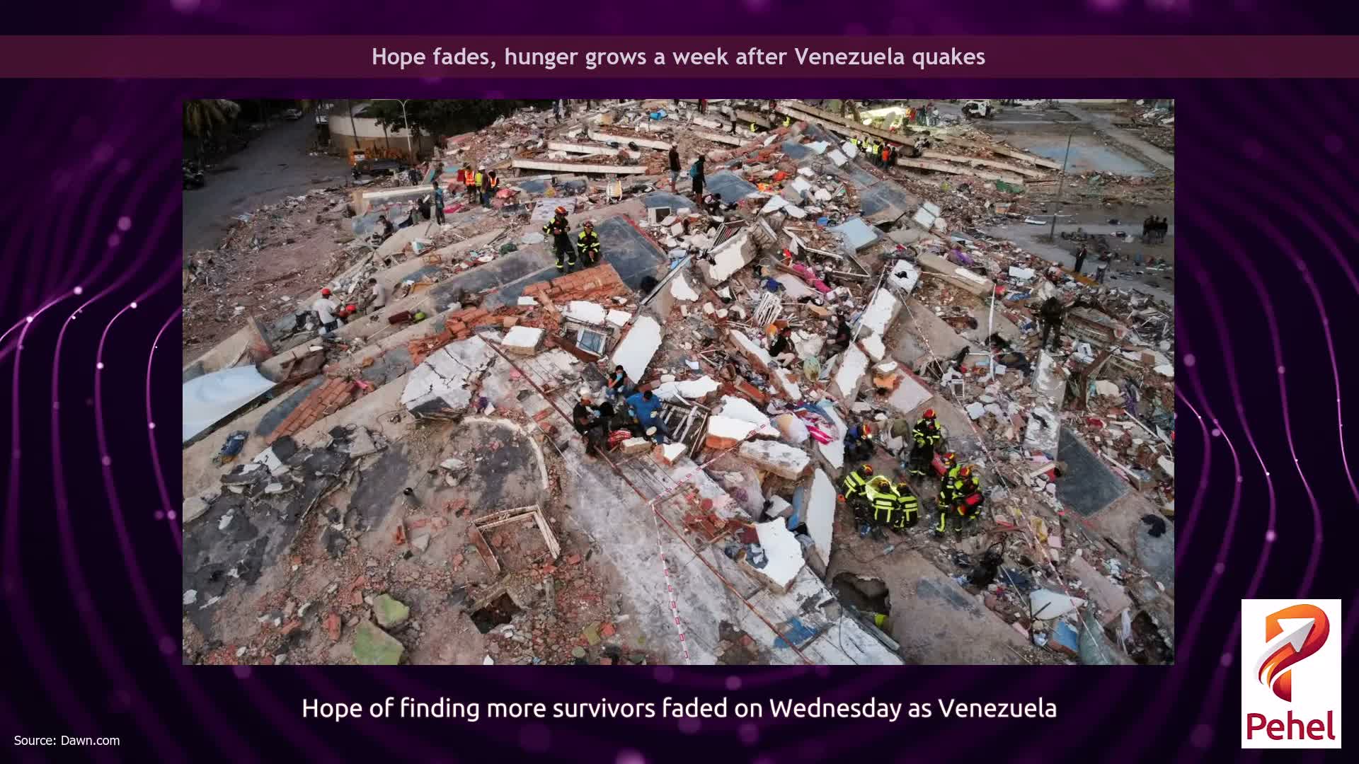 Hope fades, hunger grows a week after Venezuela quakes