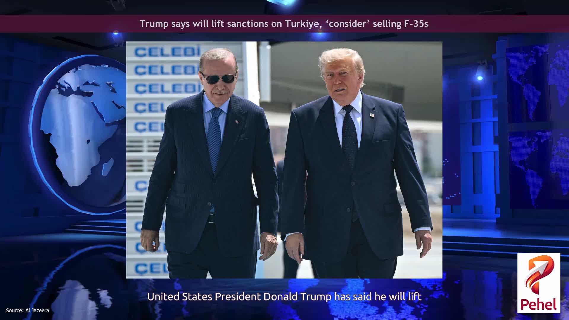 Trump says will lift sanctions on Turkiye, ‘consider’ selling F-35s