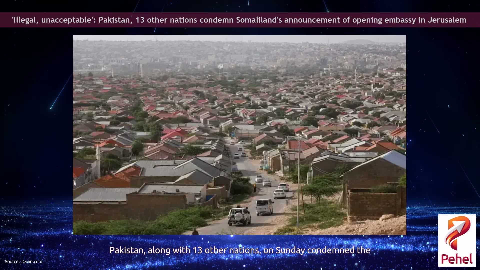 'Illegal, unacceptable': Pakistan, 13 other nations condemn Somaliland's announcement of opening embassy in Jerusalem