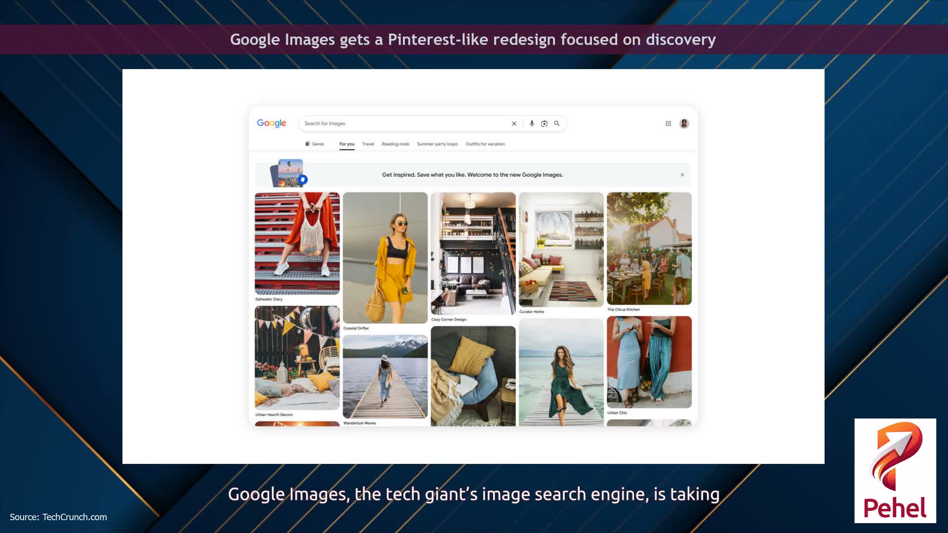 Google Images gets a Pinterest-like redesign focused on discovery