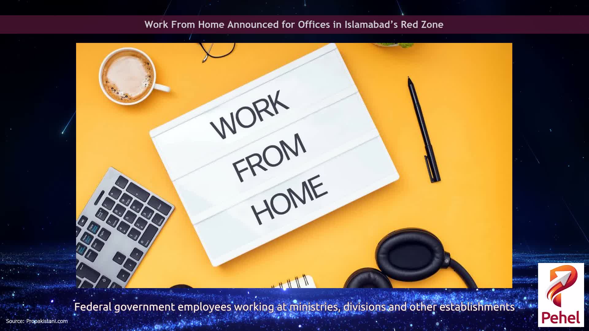 Work From Home Announced for Offices in Islamabad’s Red Zone